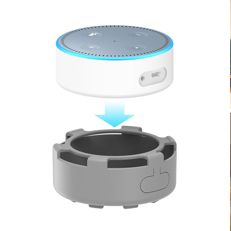 For Amazon Echo Dot 2 Silicone Cover Speaker Anti-slip Dust-proof Case