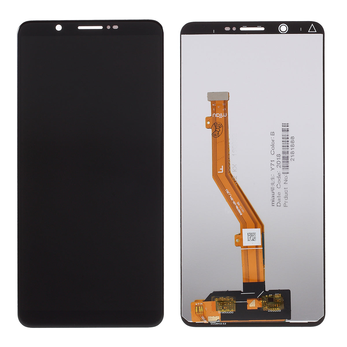 LCD Screen and Digitizer Repair Part (Assembly) for vivo Y71