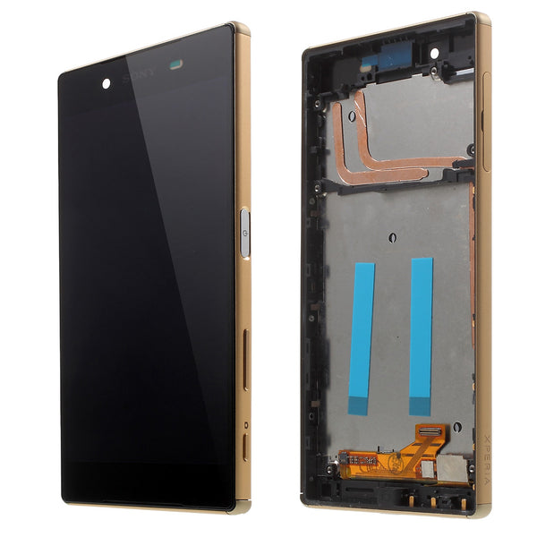 LCD Screen and Digitizer Assembly with Front Housing for Sony Xperia Z5 (OEM material assembly)