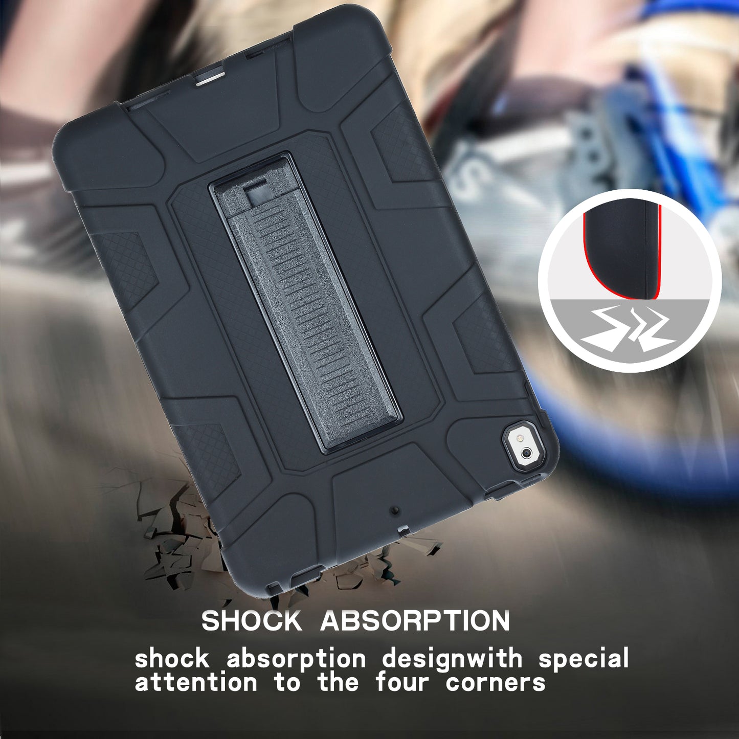 Detachable 2-in-1 Anti-dust Shock Proof Protective TPU + PC Kickstand Shell for iPad Air 10.5 (2019) / Pro 10.5 (2017)