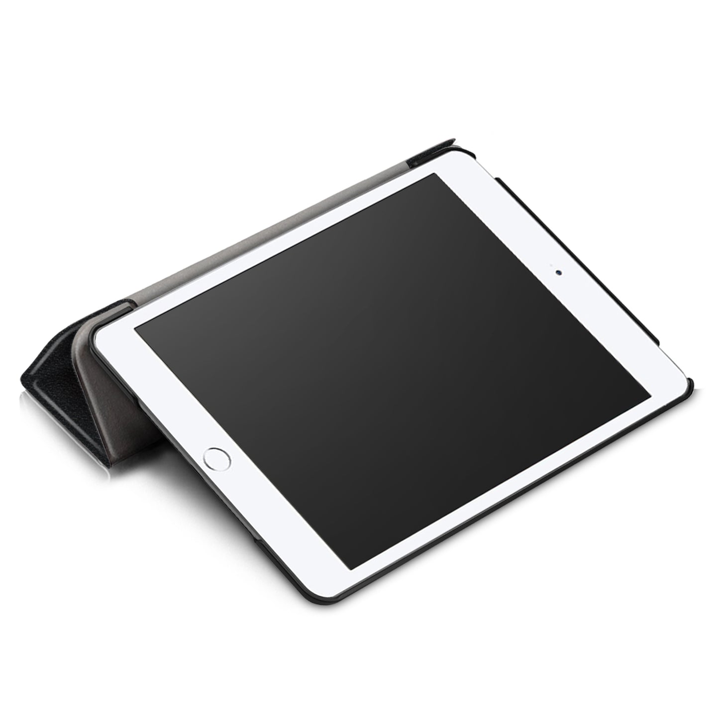 For iPad mini (2019) 7.9 inch / mini 4 Sturdy Tri-fold Stand Leather Smart Tablet Cover Case