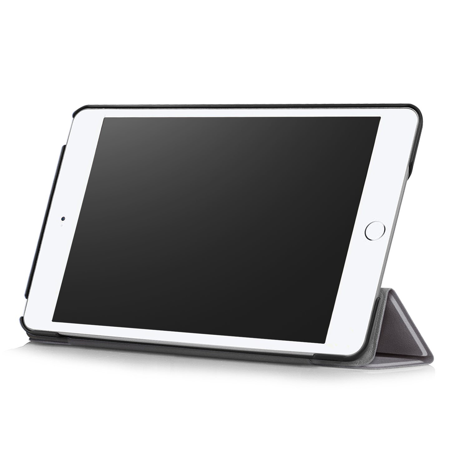 For iPad mini (2019) 7.9 inch / mini 4 Sturdy Tri-fold Stand Leather Smart Tablet Cover Case