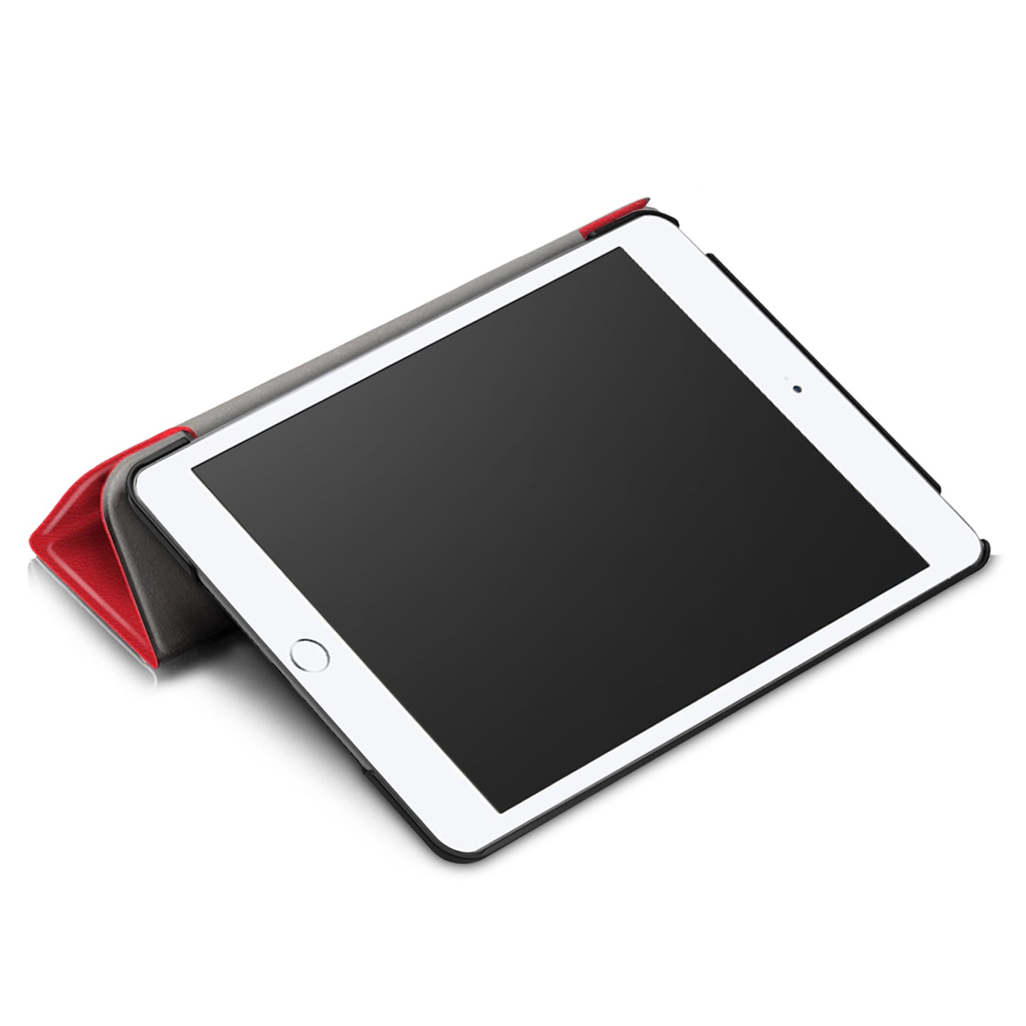 For iPad mini (2019) 7.9 inch / mini 4 Sturdy Tri-fold Stand Leather Smart Tablet Cover Case