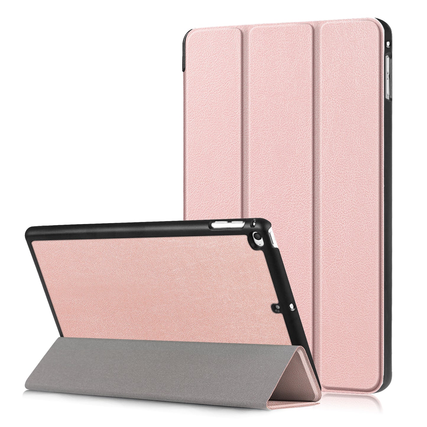 For iPad mini (2019) 7.9 inch / mini 4 Sturdy Tri-fold Stand Leather Smart Tablet Cover Case