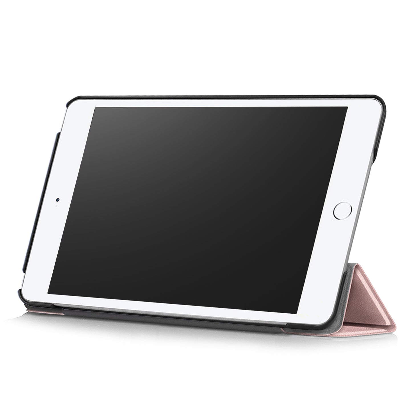For iPad mini (2019) 7.9 inch / mini 4 Sturdy Tri-fold Stand Leather Smart Tablet Cover Case