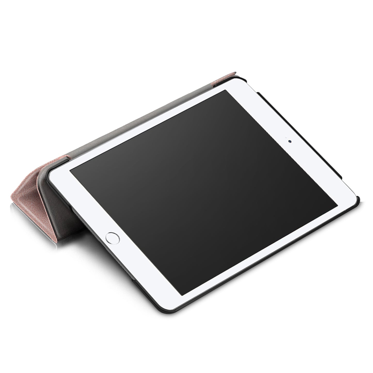 For iPad mini (2019) 7.9 inch / mini 4 Sturdy Tri-fold Stand Leather Smart Tablet Cover Case