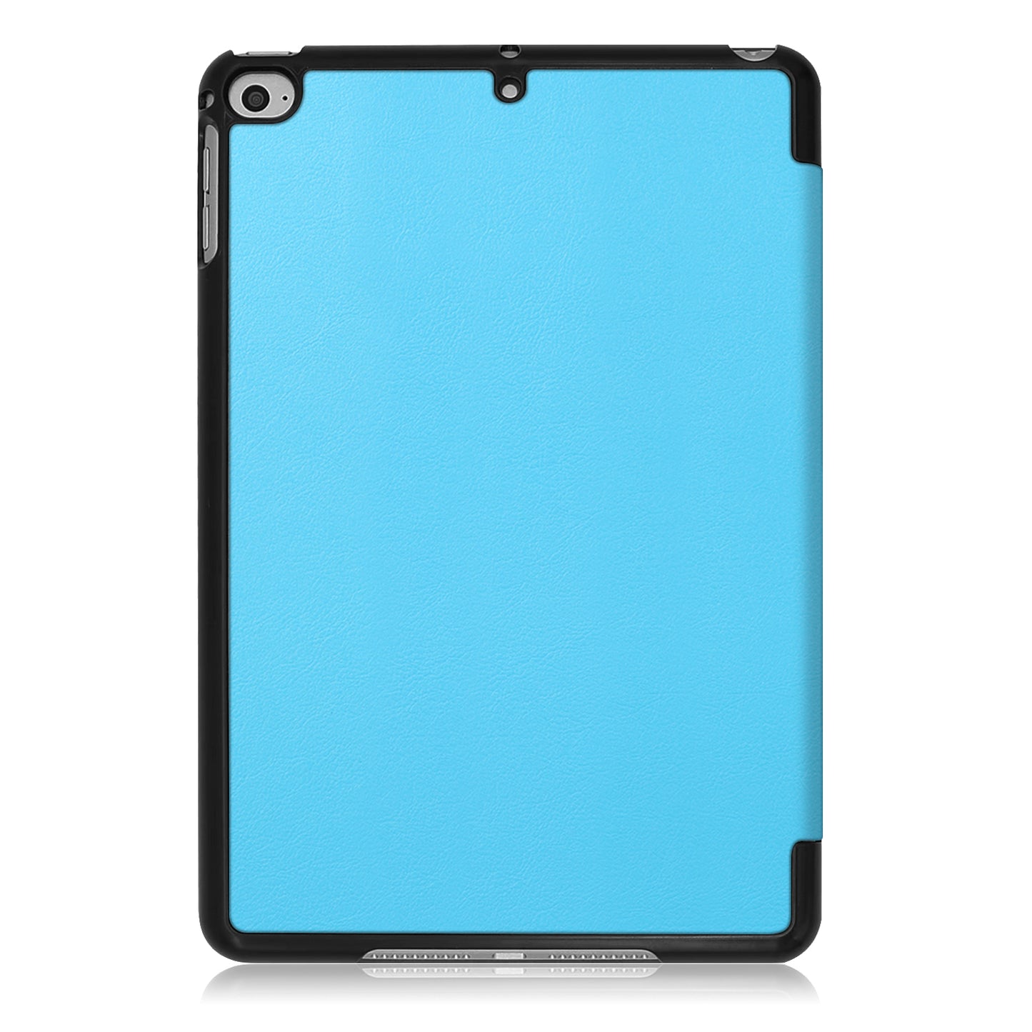 For iPad mini (2019) 7.9 inch / mini 4 Sturdy Tri-fold Stand Leather Smart Tablet Cover Case