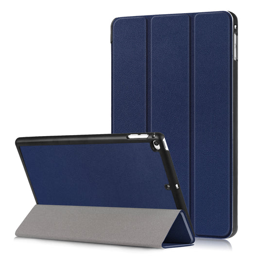 For iPad mini (2019) 7.9 inch / mini 4 Sturdy Tri-fold Stand Leather Smart Tablet Cover Case