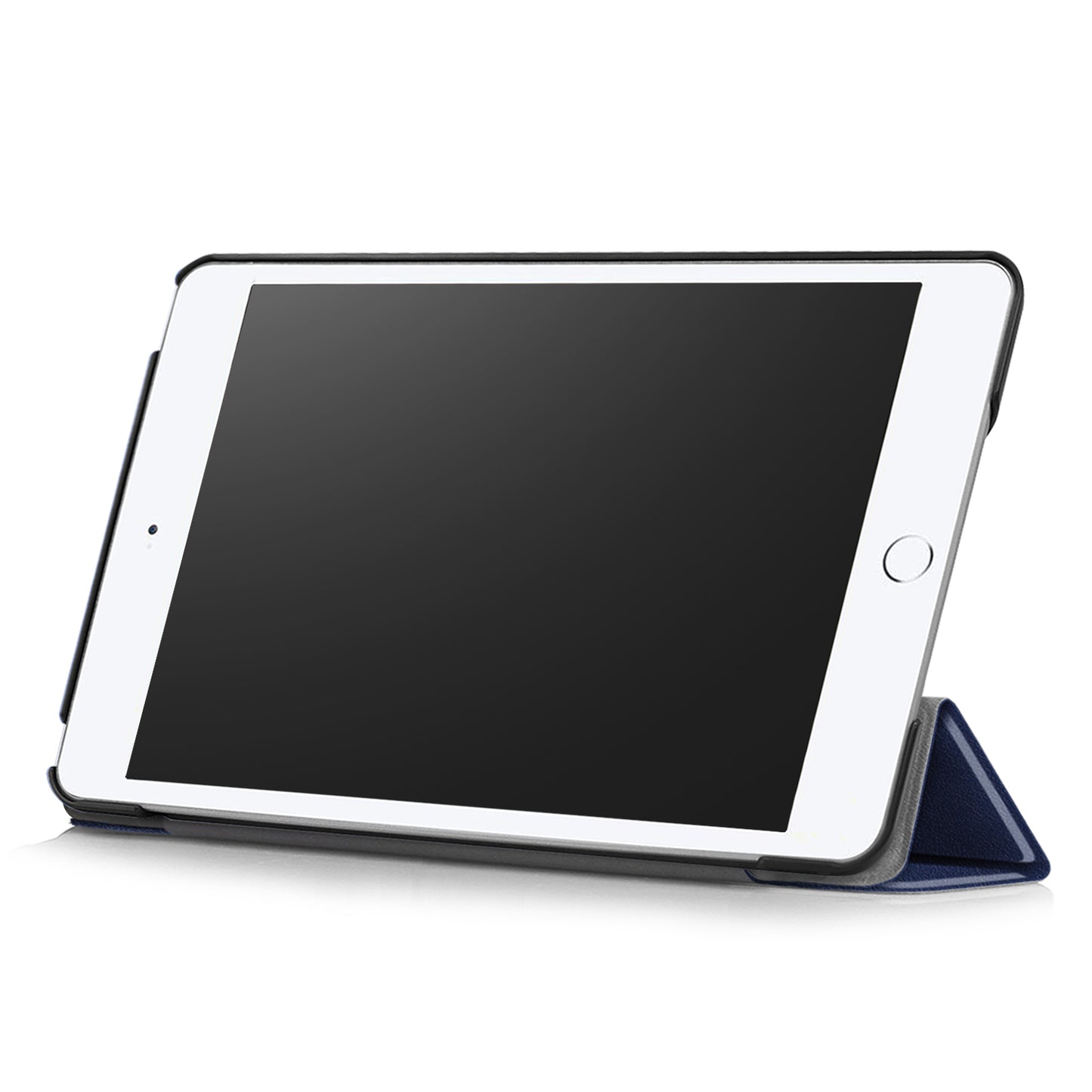 For iPad mini (2019) 7.9 inch / mini 4 Sturdy Tri-fold Stand Leather Smart Tablet Cover Case