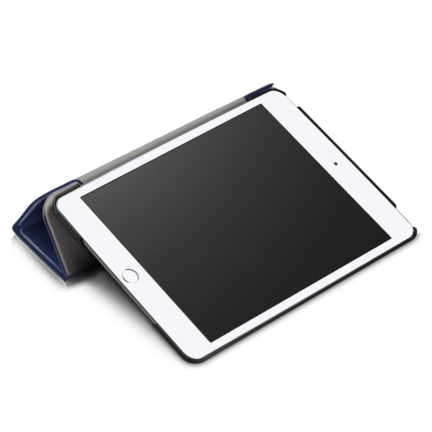 For iPad mini (2019) 7.9 inch / mini 4 Sturdy Tri-fold Stand Leather Smart Tablet Cover Case