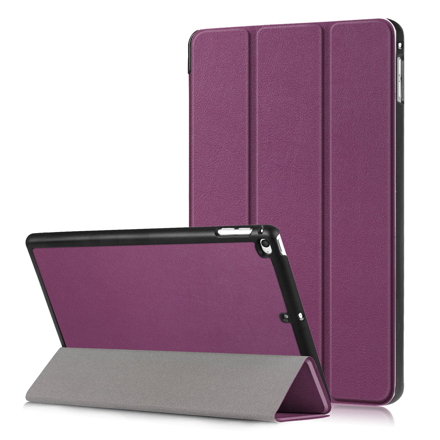 For iPad mini (2019) 7.9 inch / mini 4 Sturdy Tri-fold Stand Leather Smart Tablet Cover Case