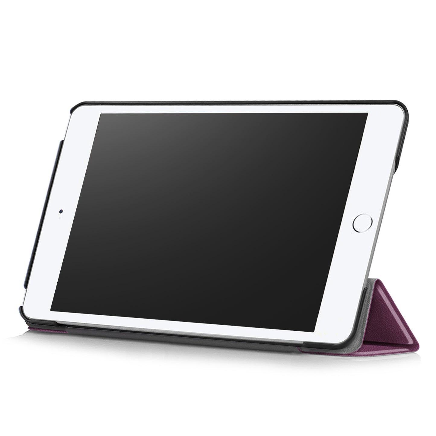 For iPad mini (2019) 7.9 inch / mini 4 Sturdy Tri-fold Stand Leather Smart Tablet Cover Case