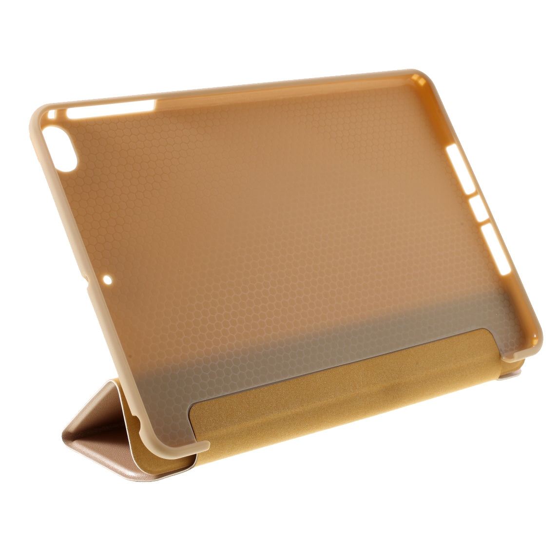 For iPad mini (2019) 7.9 inch Tri-fold Stand Silicone + Leather Tablet Shell