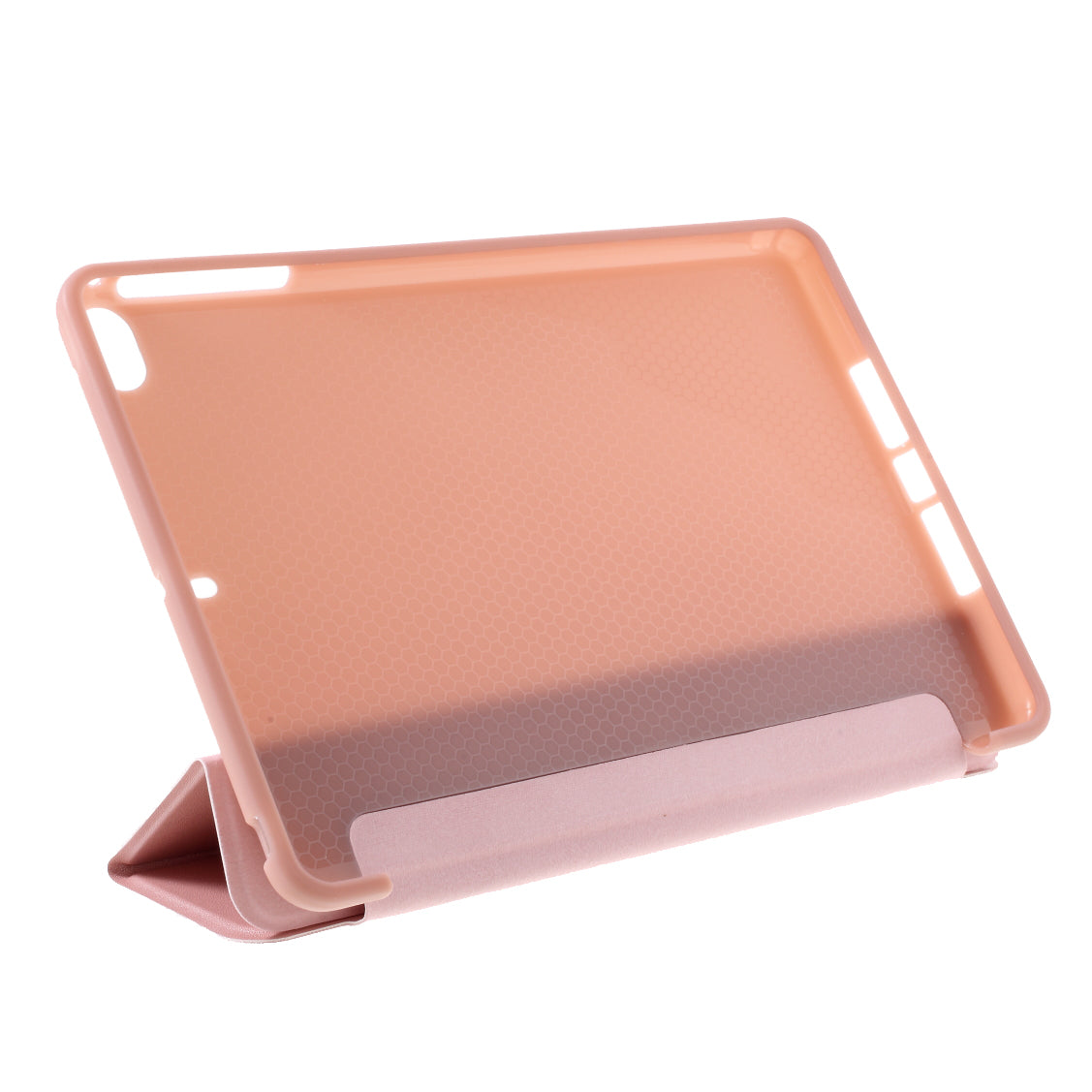For iPad mini (2019) 7.9 inch Tri-fold Stand Silicone + Leather Tablet Shell