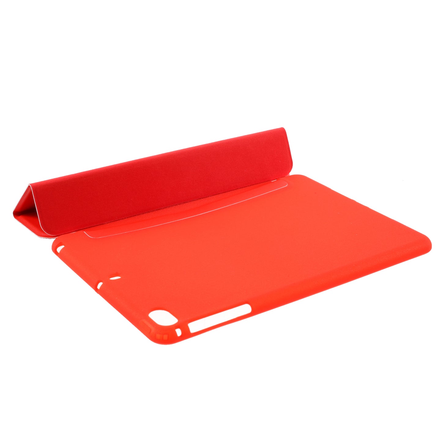 For iPad mini (2019) 7.9 inch Tri-fold Stand Silicone + Leather Tablet Shell