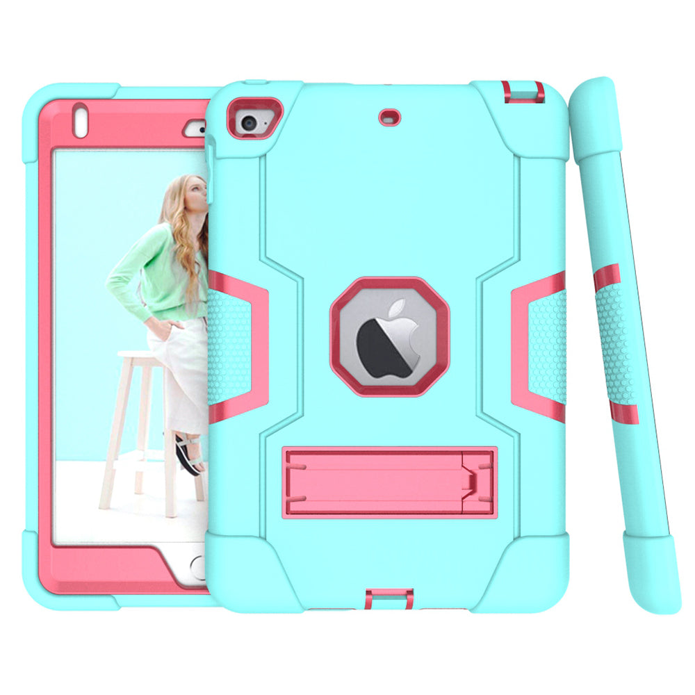 For iPad mini (2019) 7.9 inch Shock Proof TPU + PC Hybrid Tablet Case with Kickstand