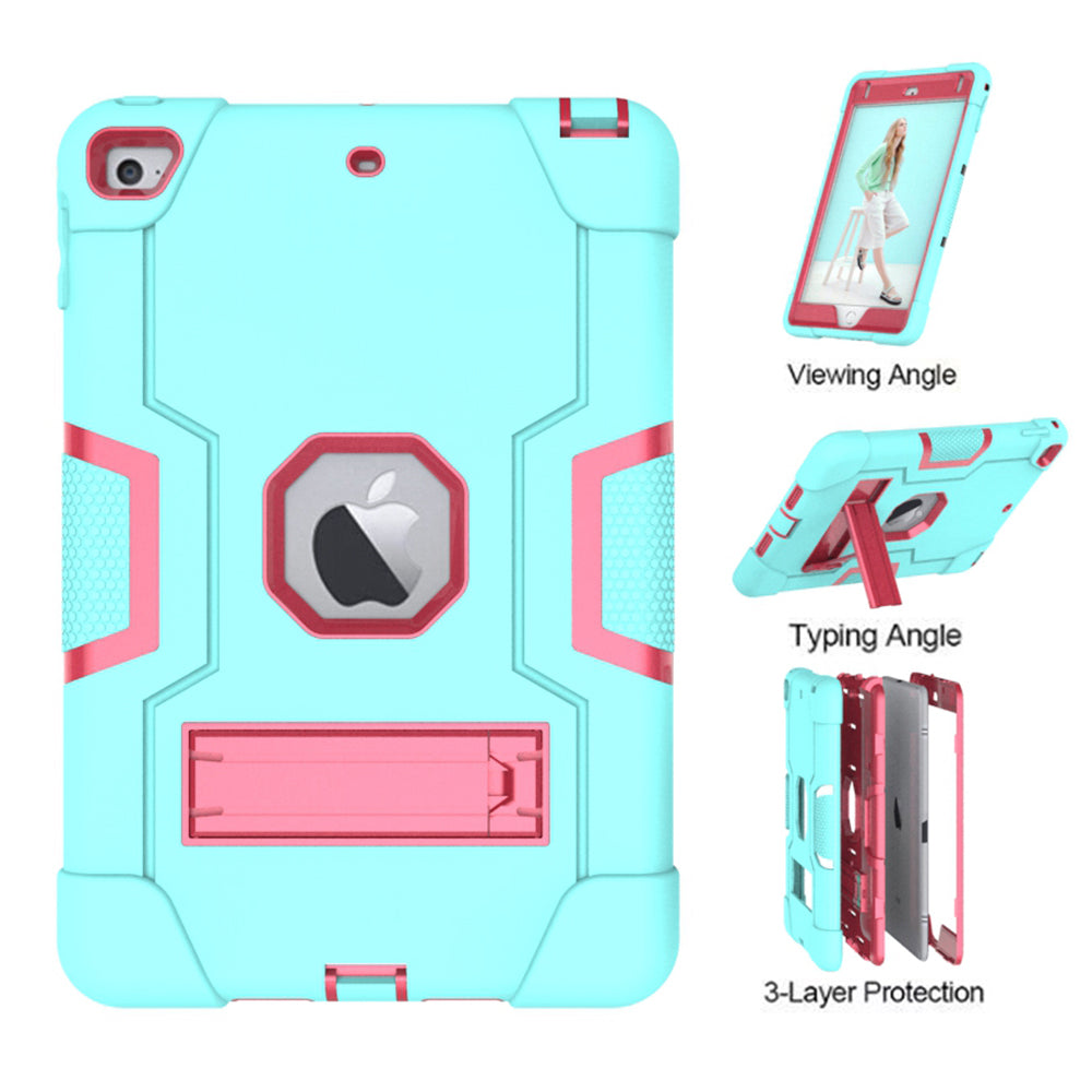 For iPad mini (2019) 7.9 inch Shock Proof TPU + PC Hybrid Tablet Case with Kickstand