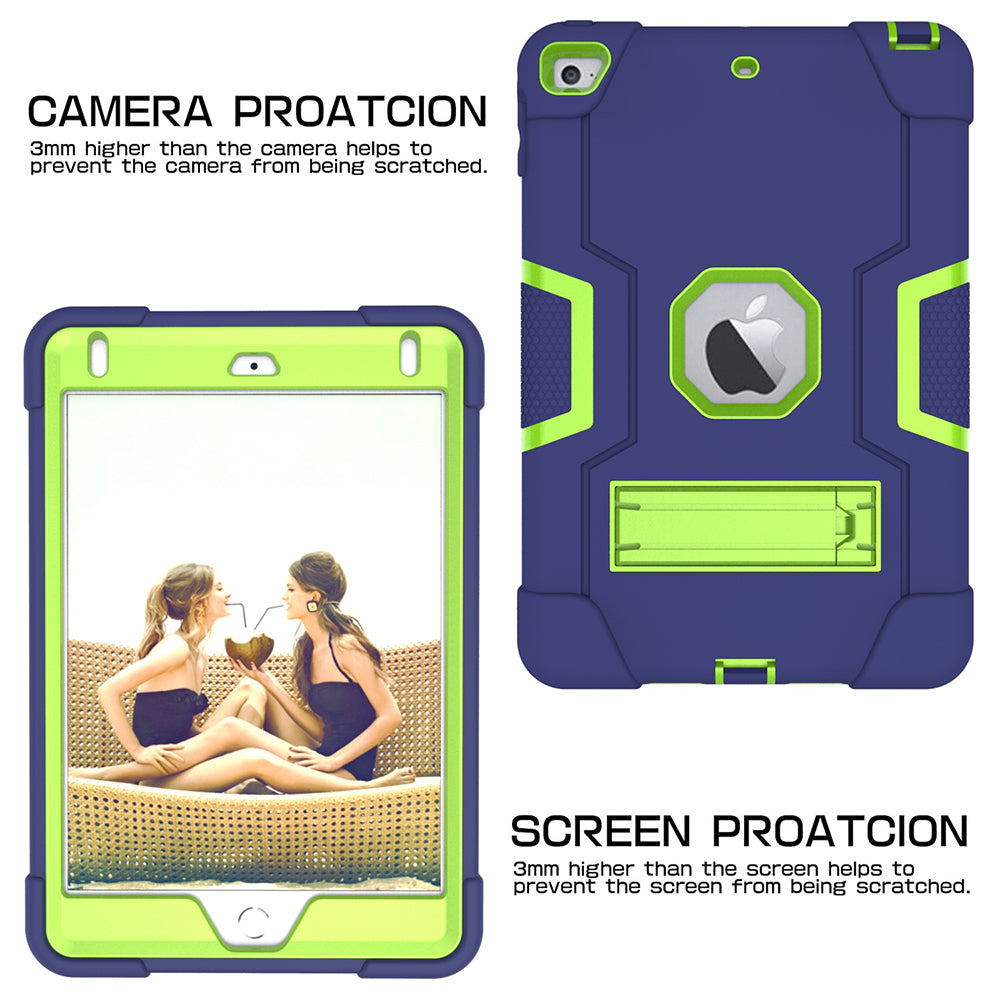 For iPad mini (2019) 7.9 inch Shock Proof TPU + PC Hybrid Tablet Case with Kickstand