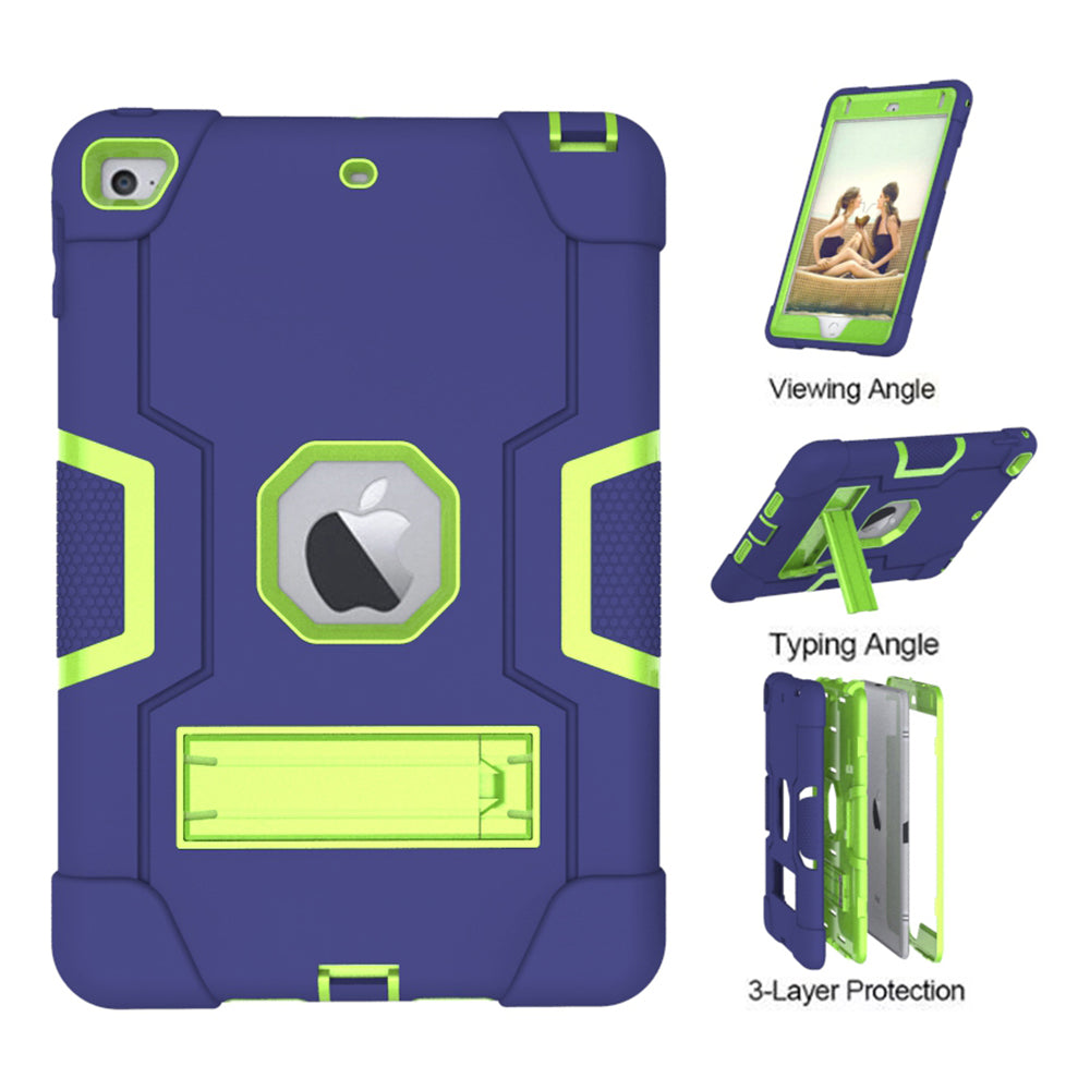 For iPad mini (2019) 7.9 inch Shock Proof TPU + PC Hybrid Tablet Case with Kickstand