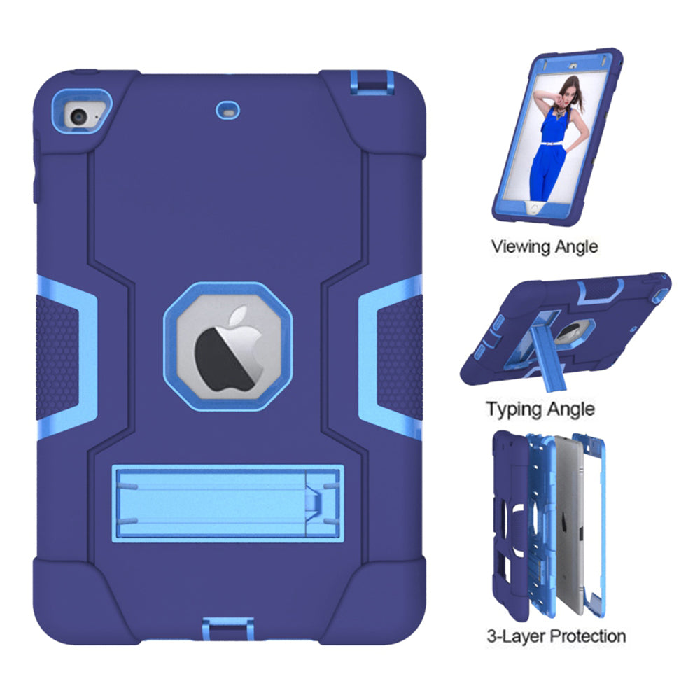 For iPad mini (2019) 7.9 inch Shock Proof TPU + PC Hybrid Tablet Case with Kickstand