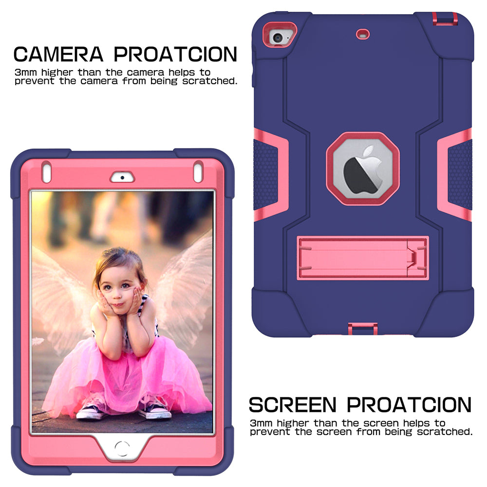 For iPad mini (2019) 7.9 inch Shock Proof TPU + PC Hybrid Tablet Case with Kickstand
