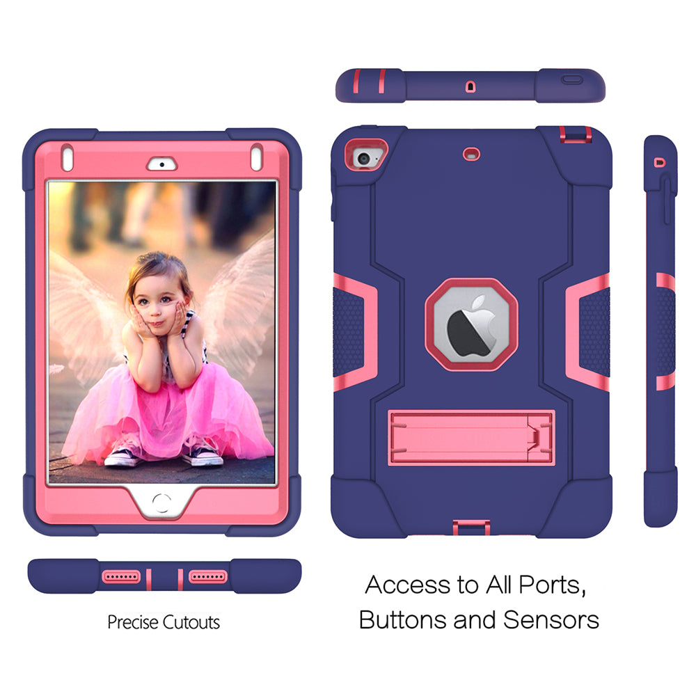 For iPad mini (2019) 7.9 inch Shock Proof TPU + PC Hybrid Tablet Case with Kickstand