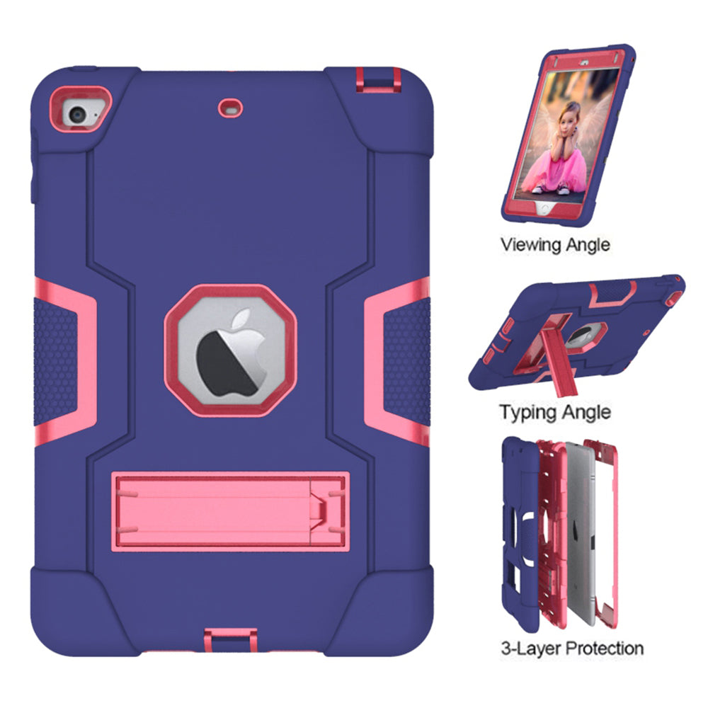 For iPad mini (2019) 7.9 inch Shock Proof TPU + PC Hybrid Tablet Case with Kickstand
