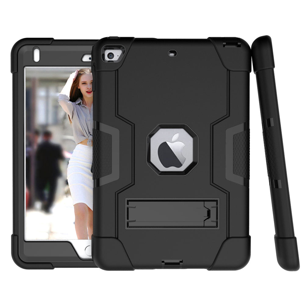 For iPad mini (2019) 7.9 inch Shock Proof TPU + PC Hybrid Tablet Case with Kickstand