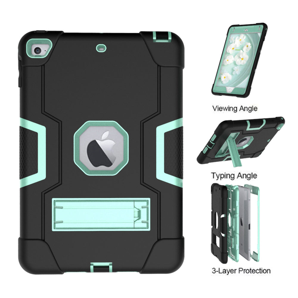 For iPad mini (2019) 7.9 inch Shock Proof TPU + PC Hybrid Tablet Case with Kickstand