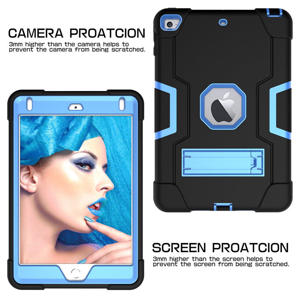 For iPad mini (2019) 7.9 inch Shock Proof TPU + PC Hybrid Tablet Case with Kickstand