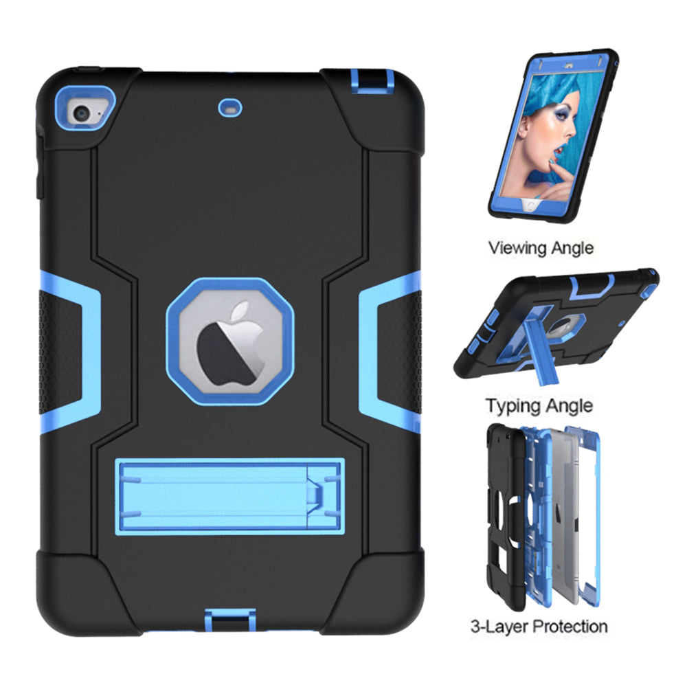 For iPad mini (2019) 7.9 inch Shock Proof TPU + PC Hybrid Tablet Case with Kickstand