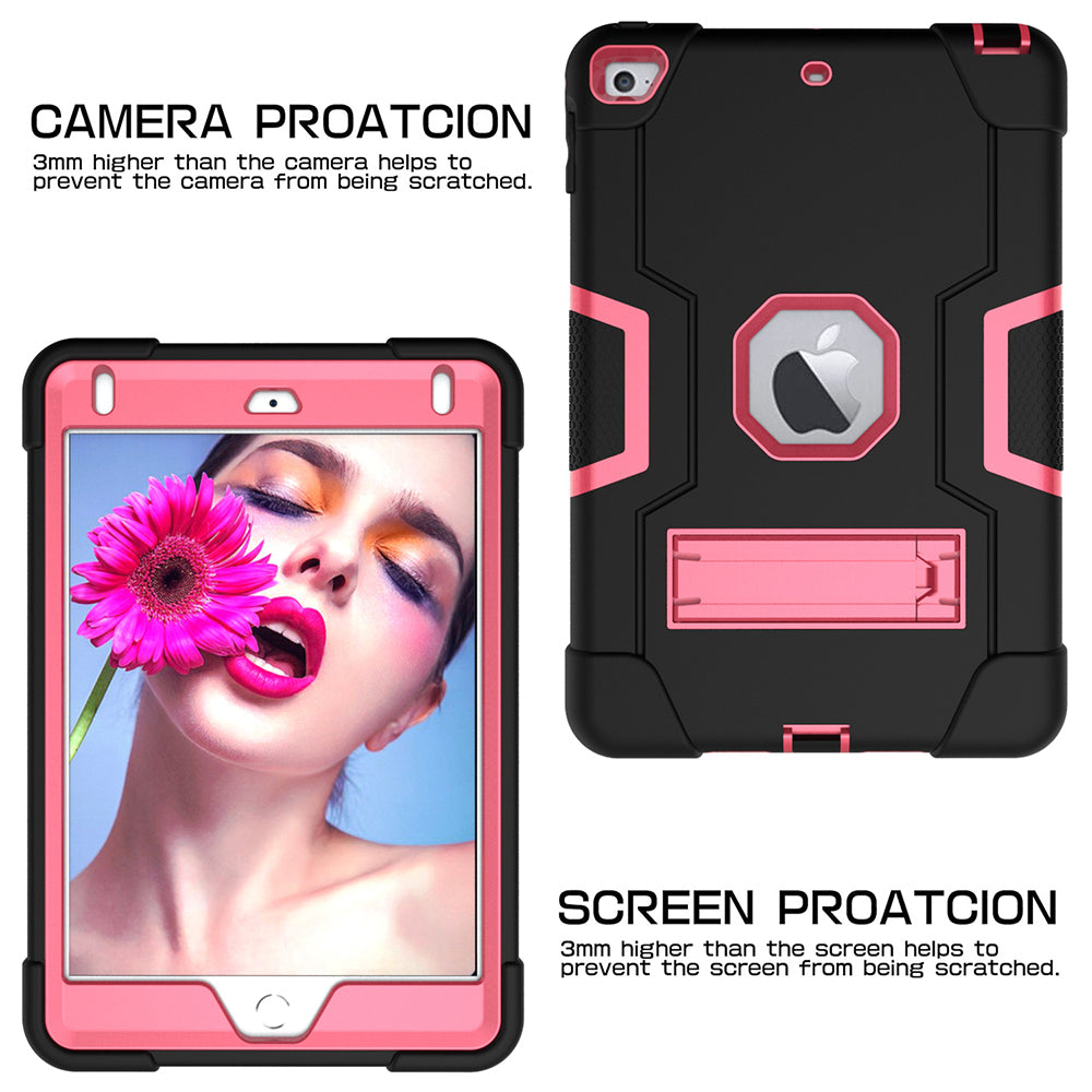 For iPad mini (2019) 7.9 inch Shock Proof TPU + PC Hybrid Tablet Case with Kickstand