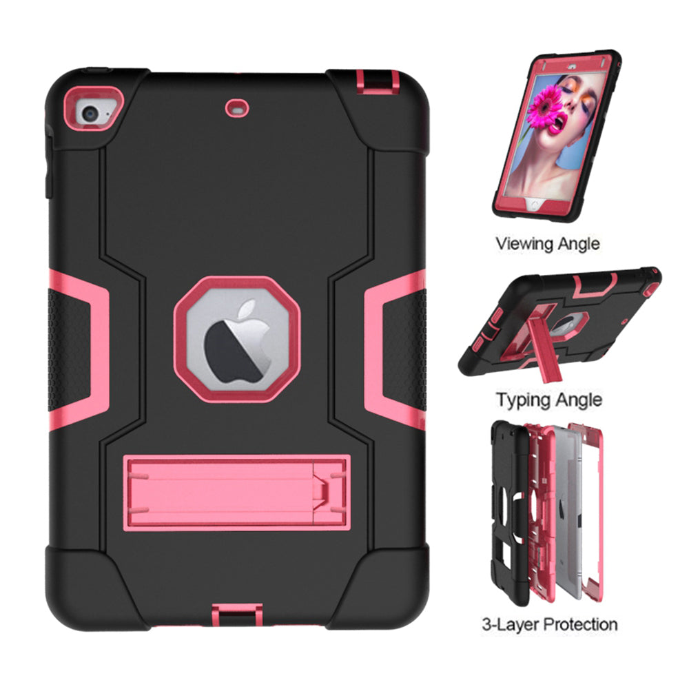 For iPad mini (2019) 7.9 inch Shock Proof TPU + PC Hybrid Tablet Case with Kickstand