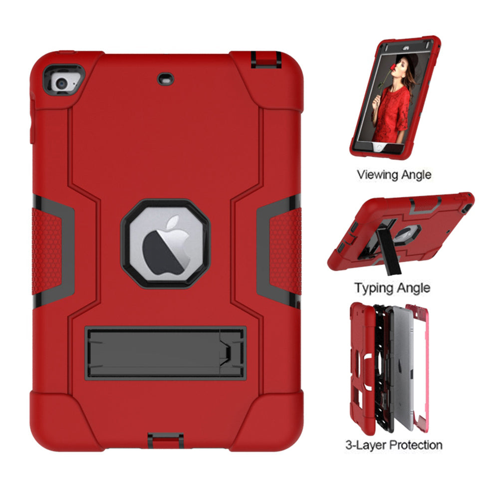 For iPad mini (2019) 7.9 inch Shock Proof TPU + PC Hybrid Tablet Case with Kickstand