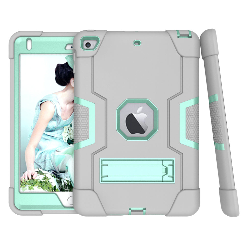 For iPad mini (2019) 7.9 inch Shock Proof TPU + PC Hybrid Tablet Case with Kickstand