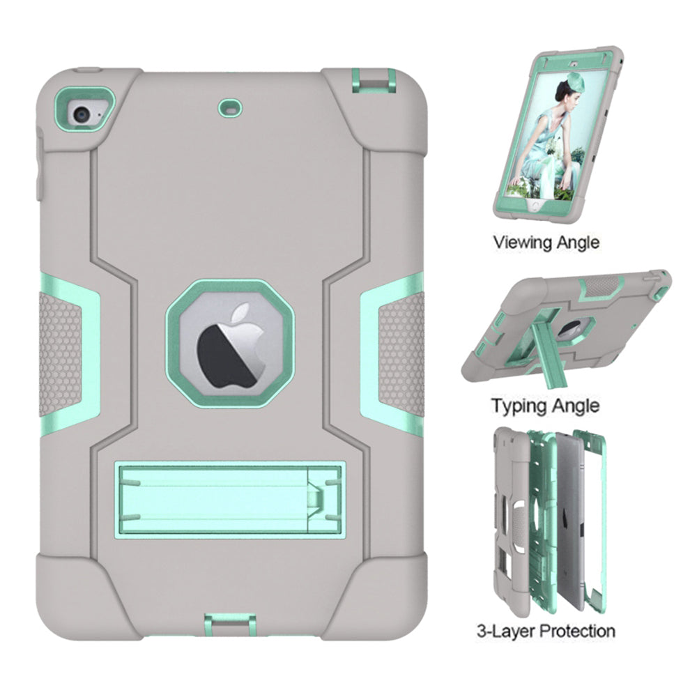 For iPad mini (2019) 7.9 inch Shock Proof TPU + PC Hybrid Tablet Case with Kickstand