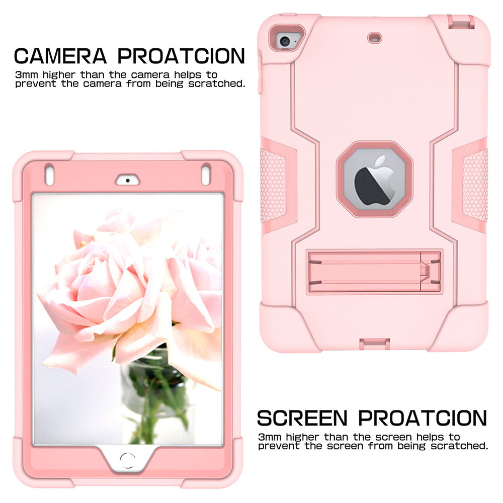 For iPad mini (2019) 7.9 inch Shock Proof TPU + PC Hybrid Tablet Case with Kickstand