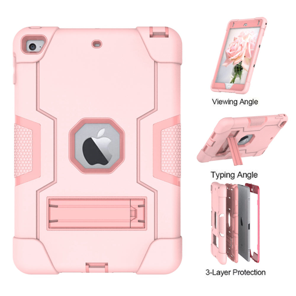 For iPad mini (2019) 7.9 inch Shock Proof TPU + PC Hybrid Tablet Case with Kickstand