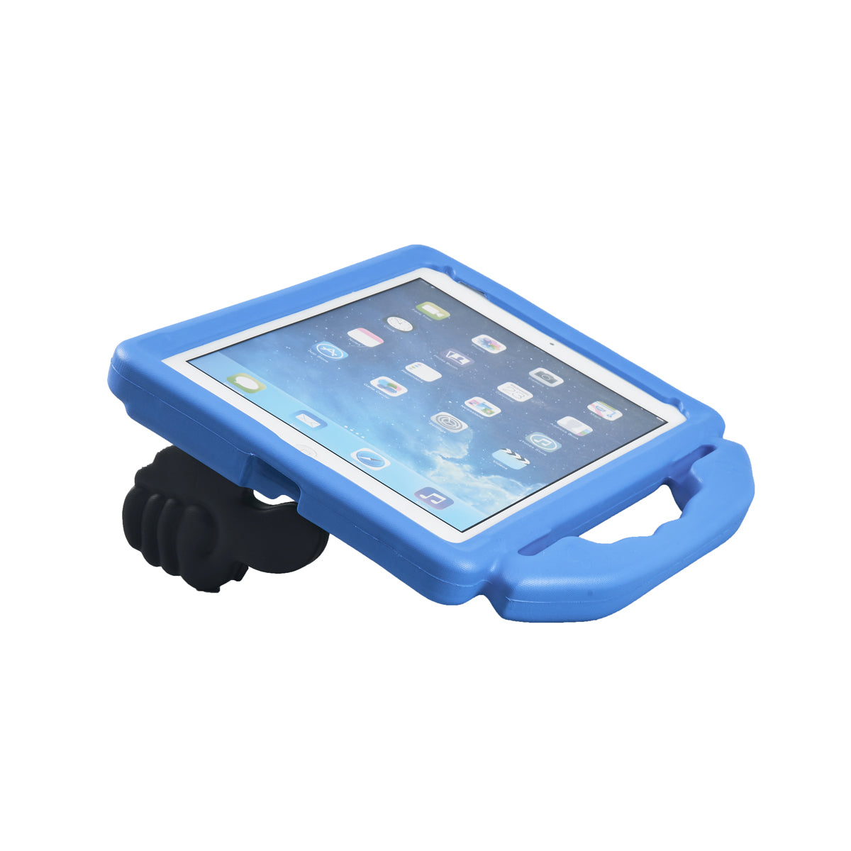 For iPad 9.7-inch (2018) (2017) / iPad Pro 9.7 inch (2016) / iPad Air 2 / iPad Air (2013) Shockproof EVA Thumb Stand Tablet Shell