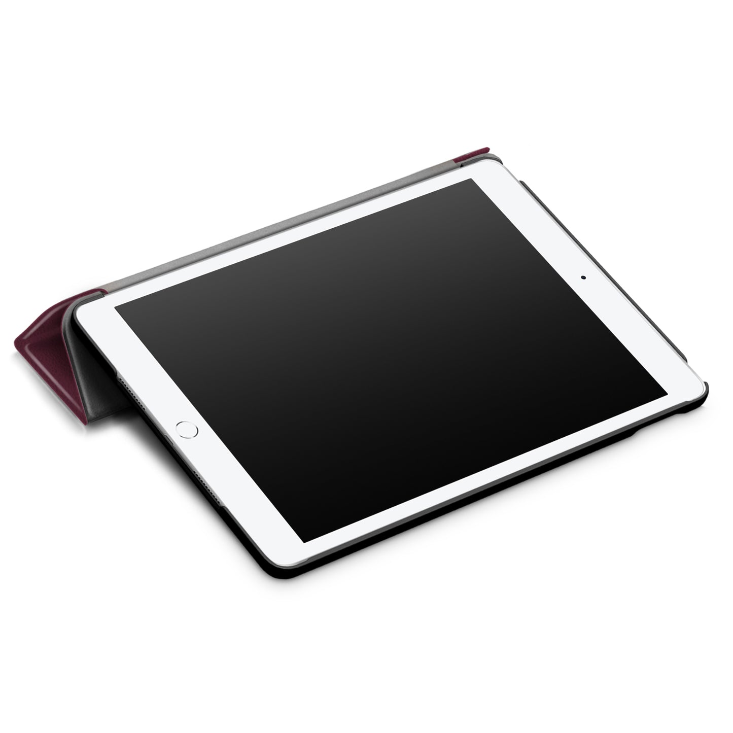 For iPad 10.2 (2021)/(2020)/(2019) Tri-fold Stand Leather Protective Tablet Cover Case