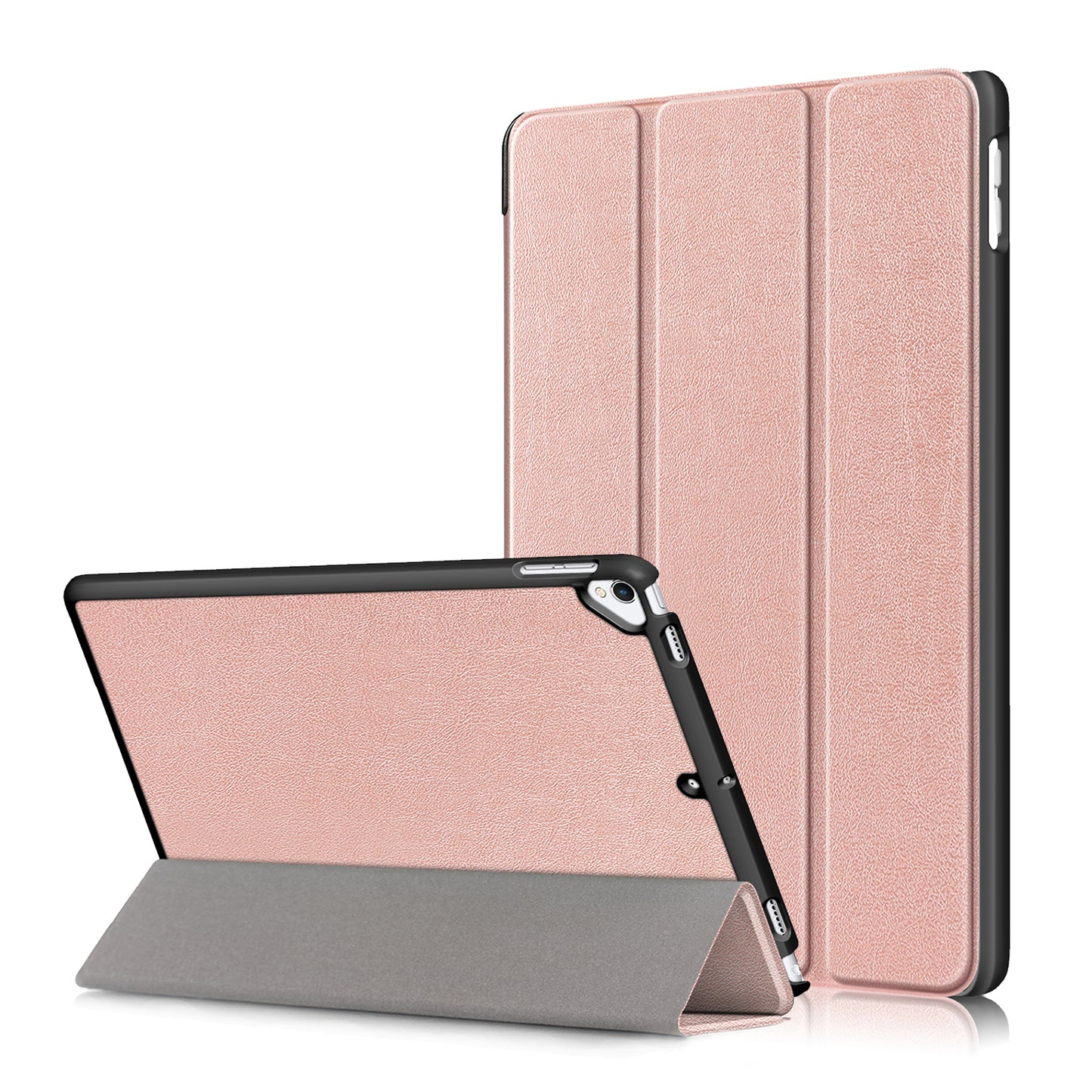 For iPad 10.2 (2021)/(2020)/(2019) Tri-fold Stand Leather Protective Tablet Cover Case