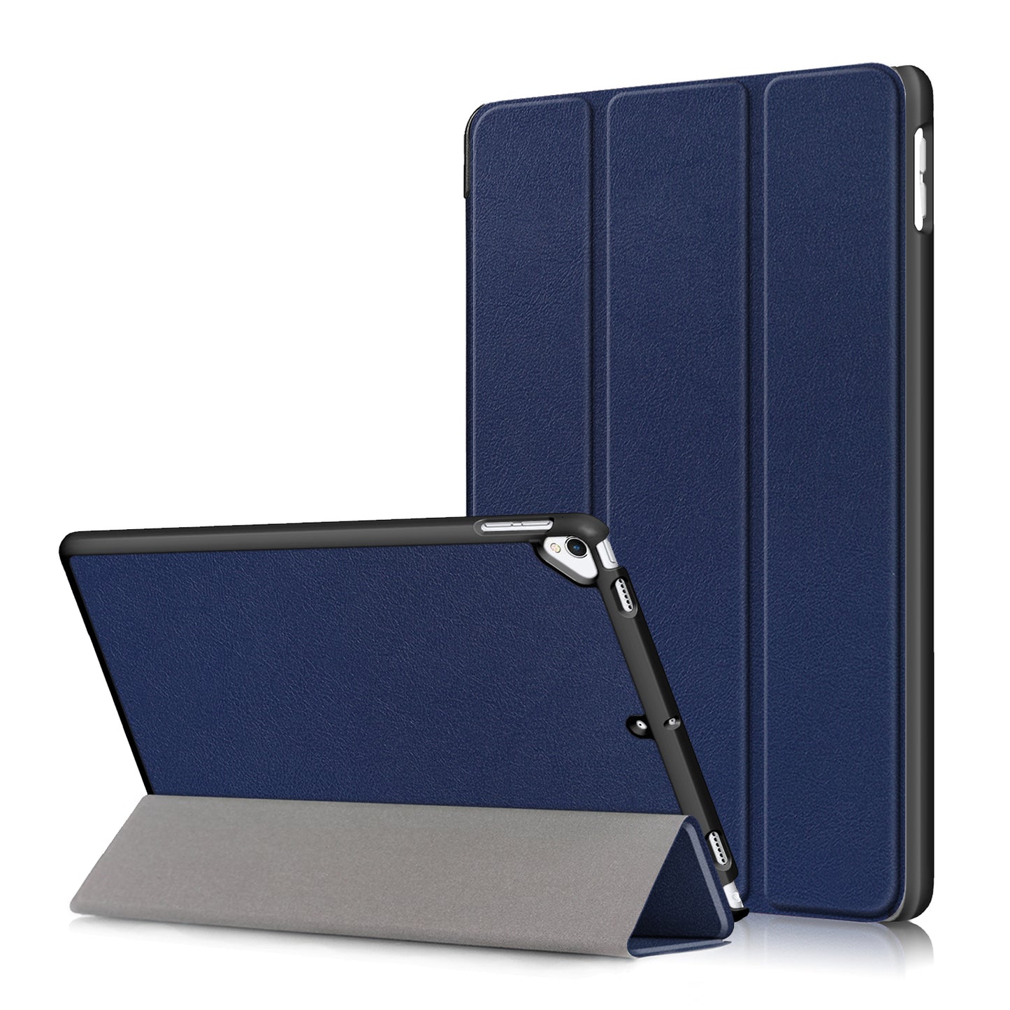 For iPad 10.2 (2021)/(2020)/(2019) Tri-fold Stand Leather Protective Tablet Cover Case