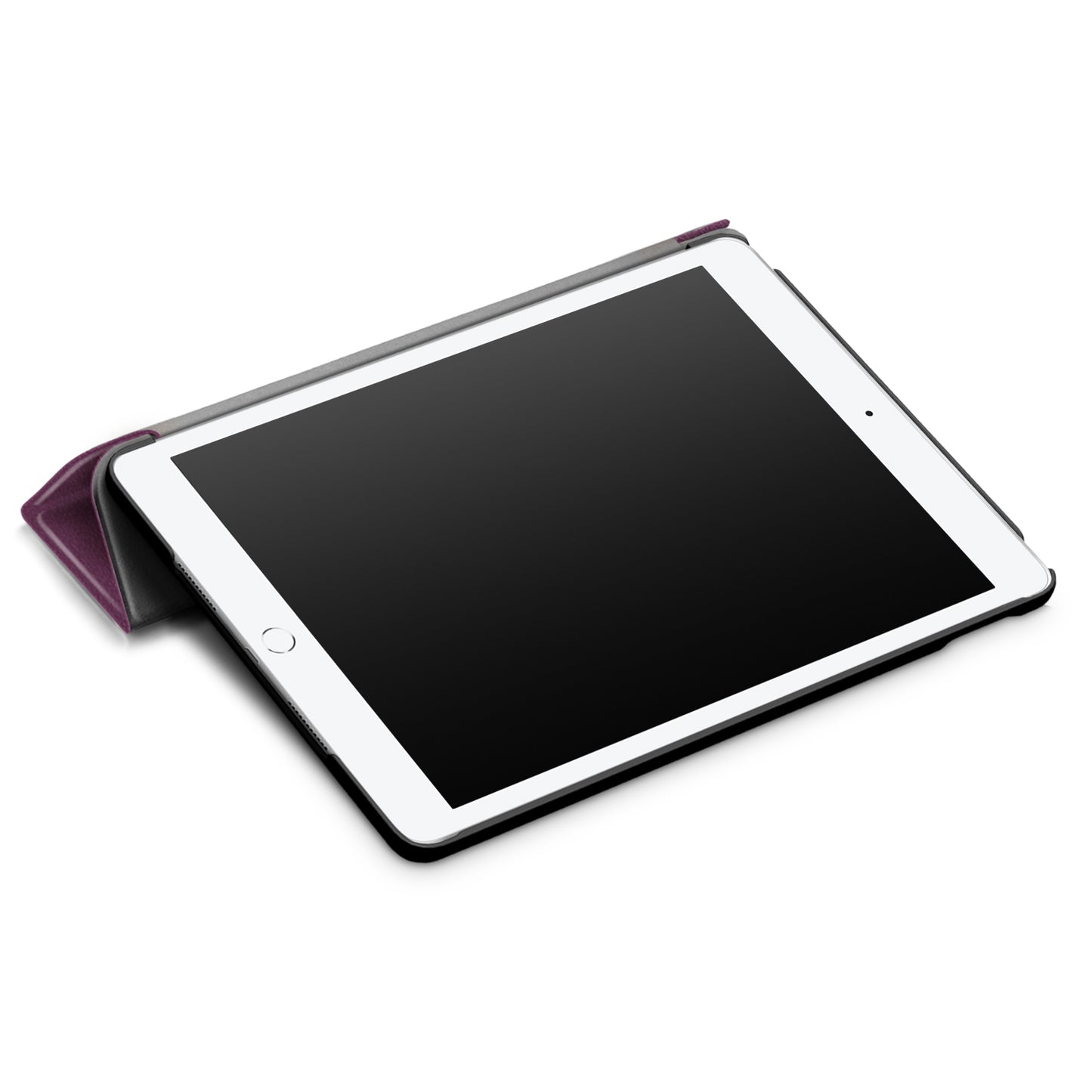 For iPad 10.2 (2021)/(2020)/(2019) Tri-fold Stand Leather Protective Tablet Cover Case