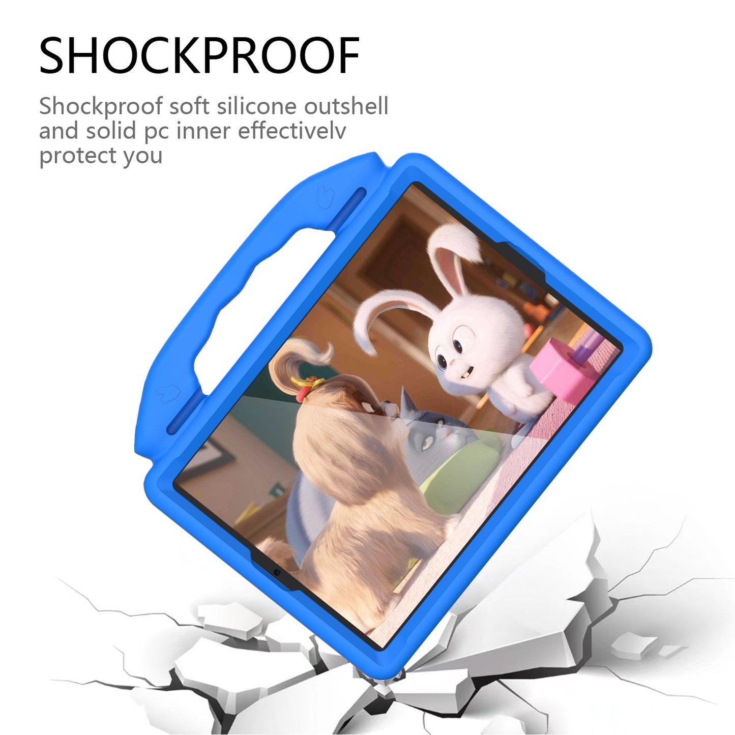 Shockproof Thumb Kickstand EVA Tablet Case for iPad 10.2 (2021)/(2020)/(2019)/iPad Pro 10.5-inch (2017)/iPad Air 10.5 inch (2019)/iPad Pro 11-inch (2018)