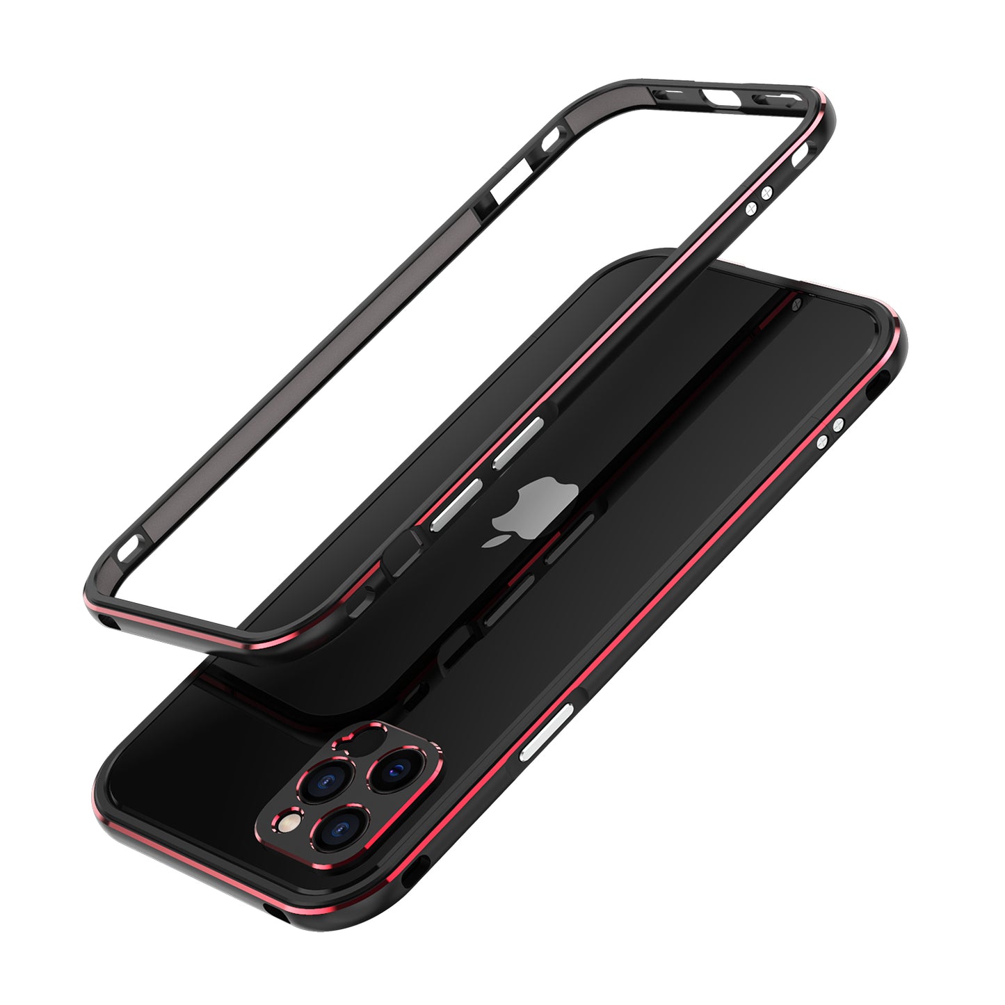 Metal Bumper Case for iPhone 12 Pro Max Camera Lens Ring Protector