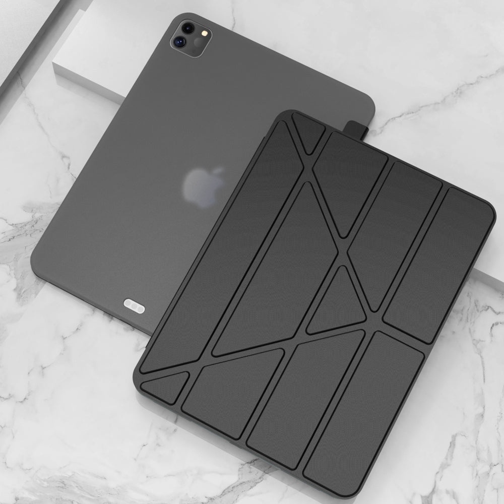For iPad Pro 11-inch (2021) Protective Case Auto Wake Up / Sleep Smart TPU Leather Case Tablet Stand Cover Shell