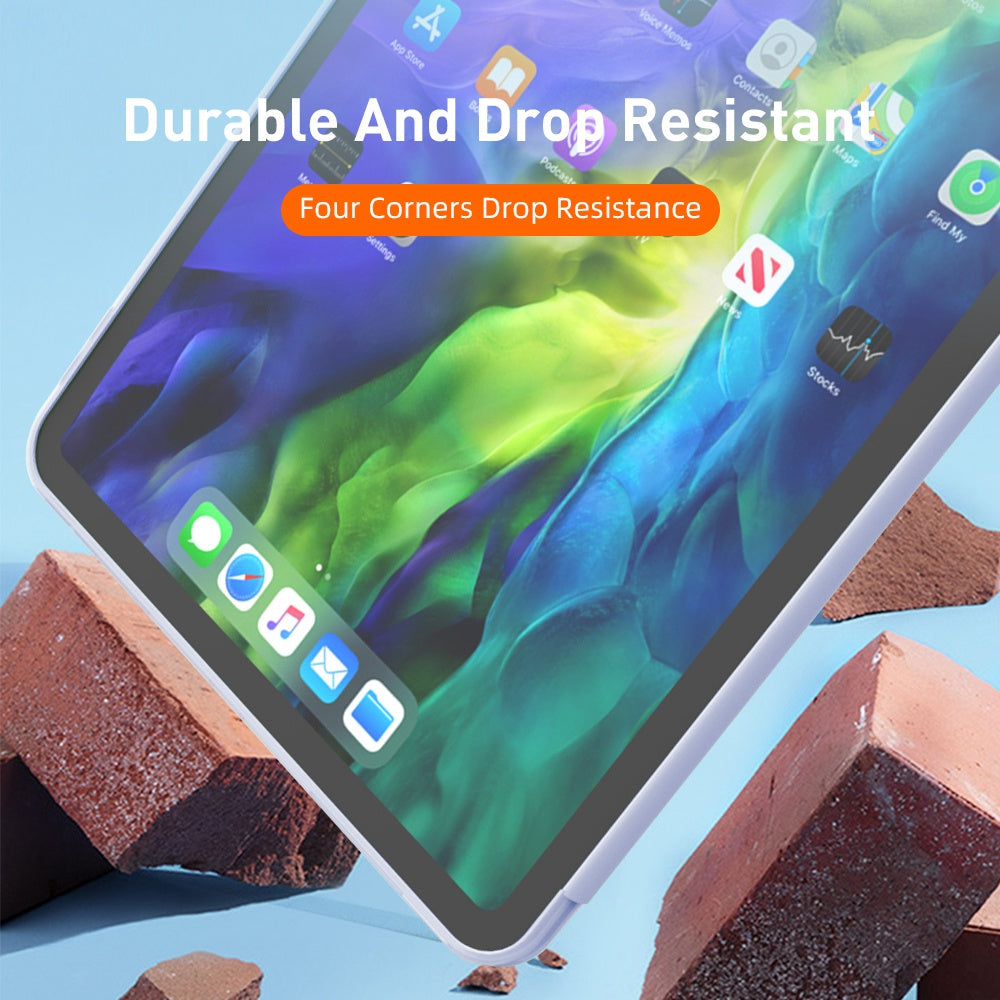 For iPad Pro 11-inch (2021) Protective Case Auto Wake Up / Sleep Smart TPU Leather Case Tablet Stand Cover Shell