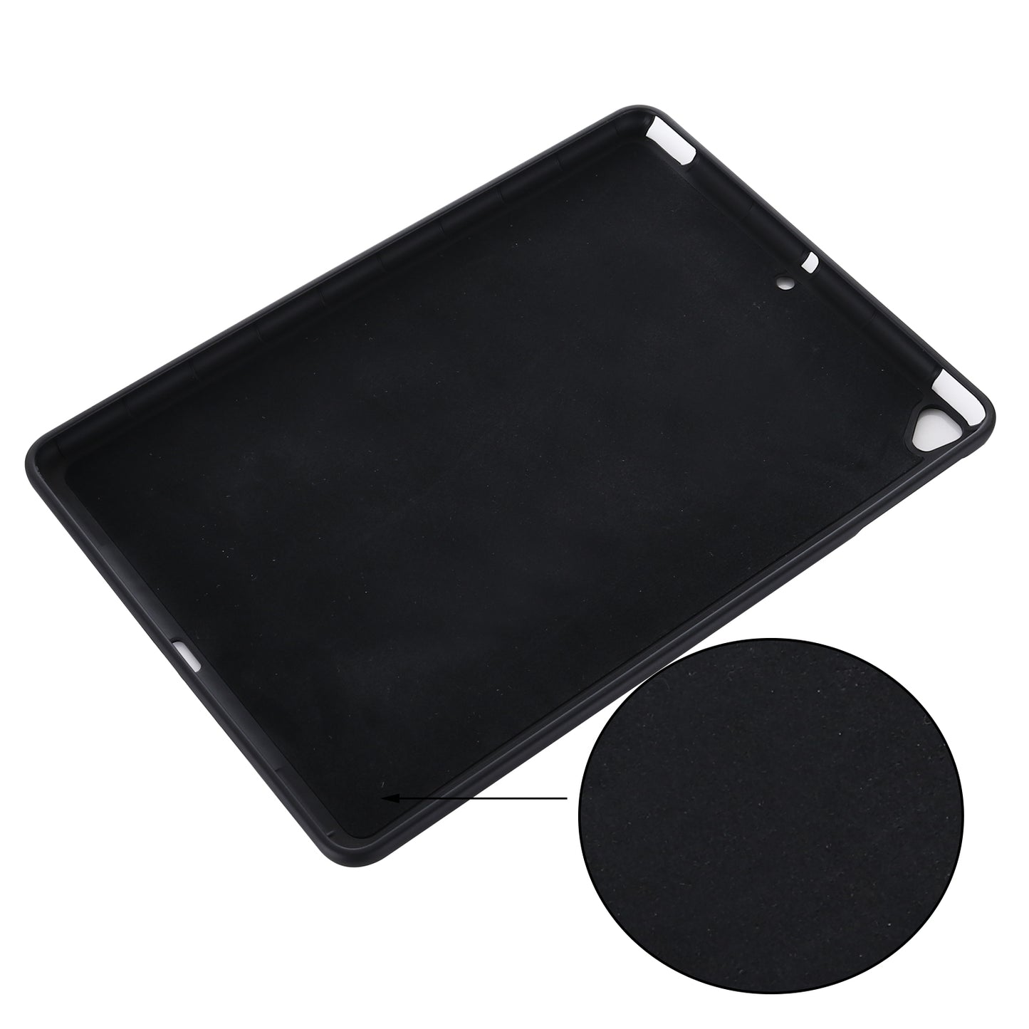 For iPad 9.7-inch (2018)/(2017)/iPad 5 Full Body Slim Soft Liquid Silicone Shockproof Protective Case
