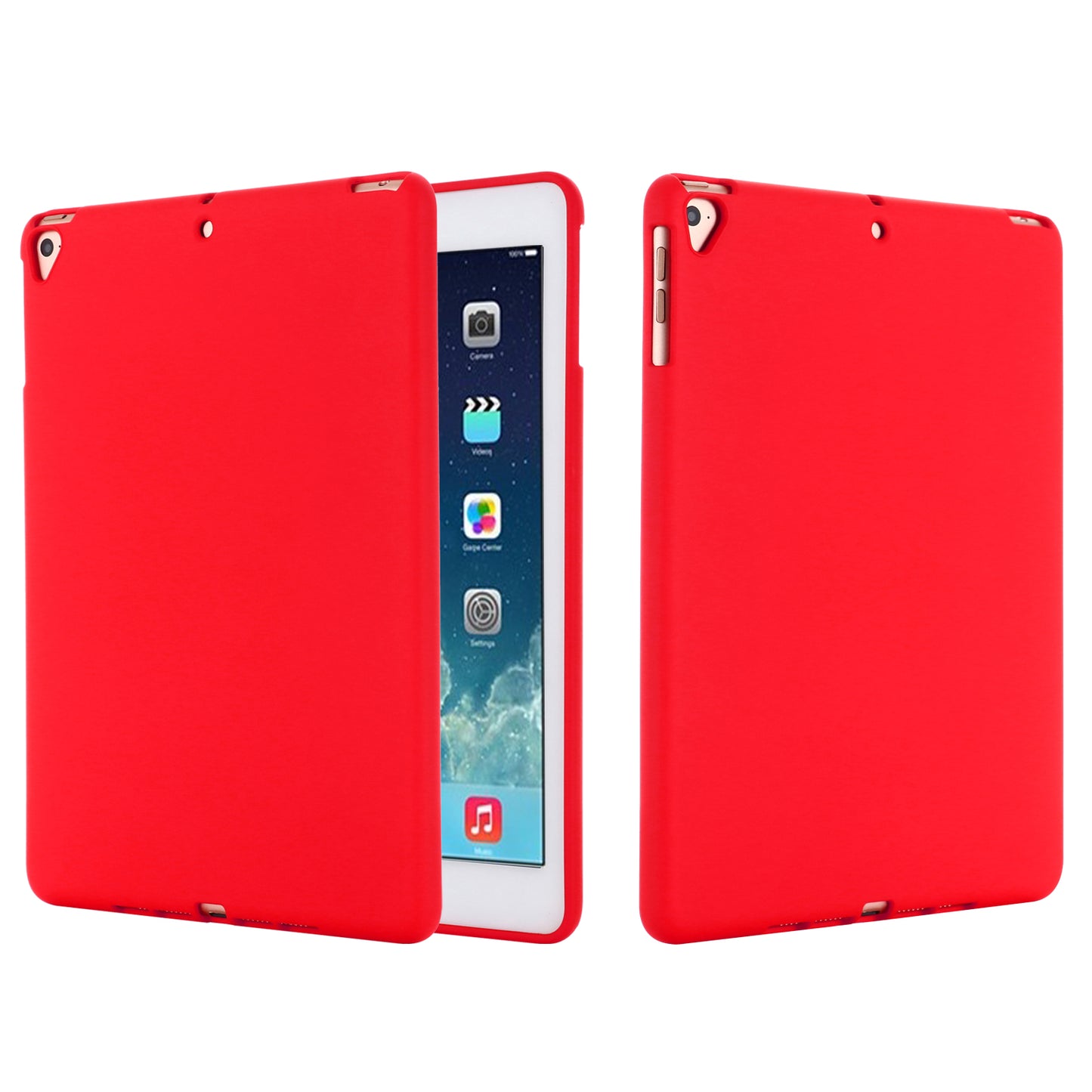 For iPad 9.7-inch (2018)/(2017)/iPad 5 Full Body Slim Soft Liquid Silicone Shockproof Protective Case