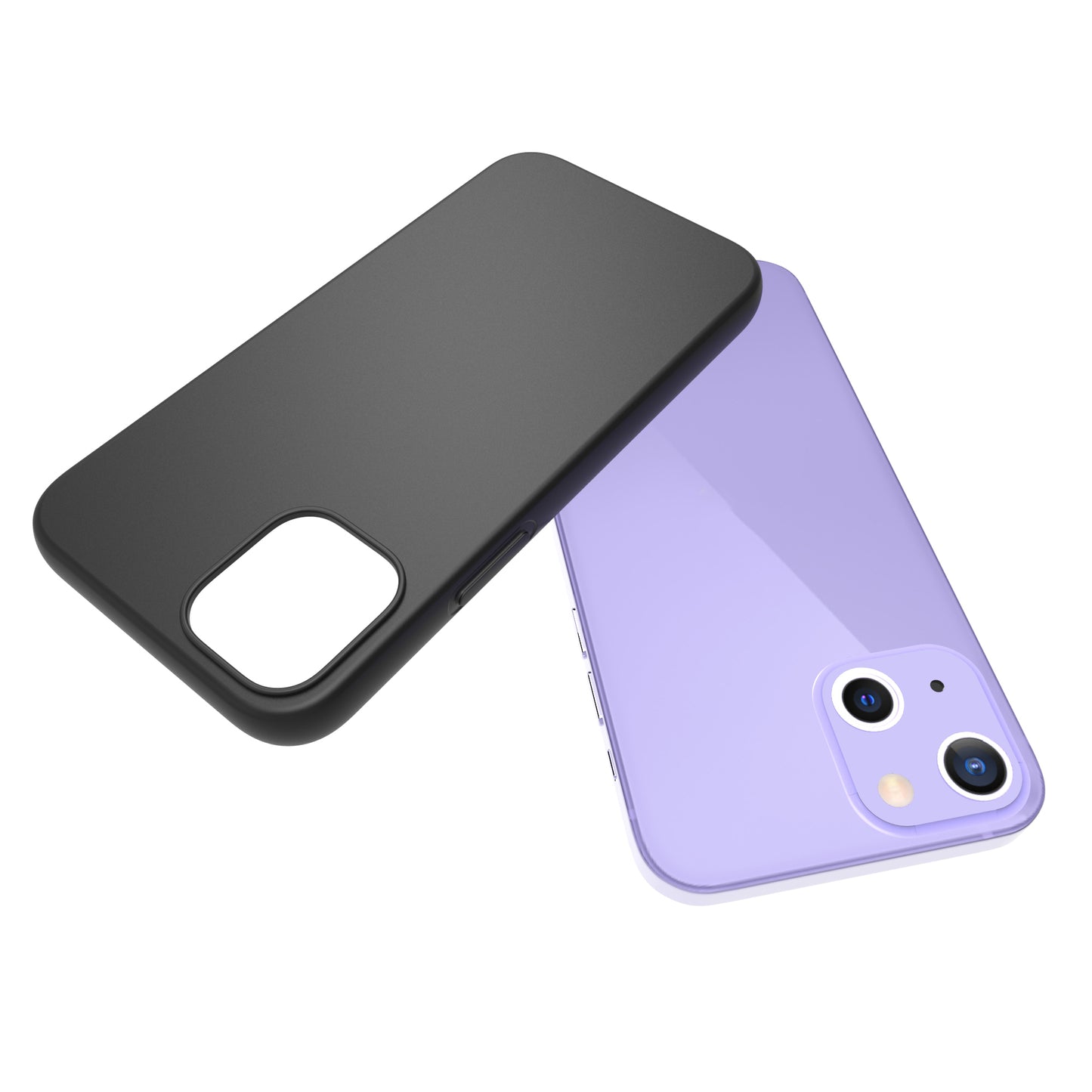 10Pcs/Pack Full Matte Workmanship Soft Black TPU Protection Case for iPhone 13 mini 5.4 inch